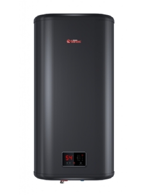 Platte verticale smart boiler, 50 liter, zwart