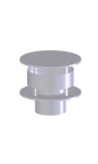 Tregakap blank 130 mm dakdoorvoer tbv. TTulpe Indoor B-14 | KIIP-BV.nl