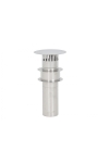 RVS afvoerset met dakdoorvoer, 110 mm aansl.  THEFLU004 | KIIP-BV.nl